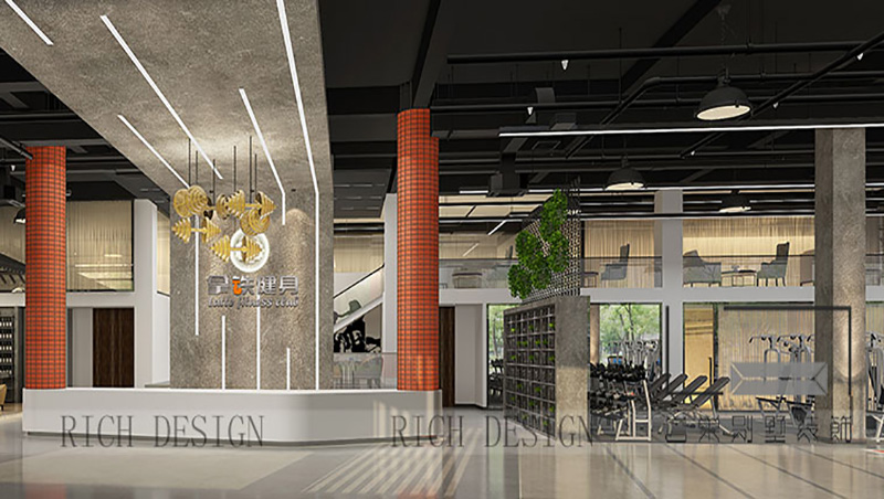 拿鐵國際健身俱樂部1000平裝修設(shè)計