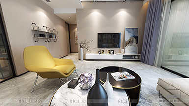 華潤城現(xiàn)代風(fēng)格200平裝修設(shè)計