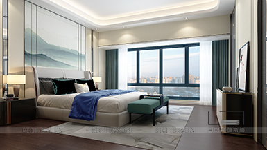 華聯(lián)城市全景花園新中式風(fēng)格220平設(shè)計