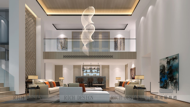 中航元嶼海現(xiàn)代風(fēng)格500平裝修效果