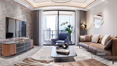 天璽一號129平現(xiàn)代風(fēng)格裝修設(shè)計(jì)