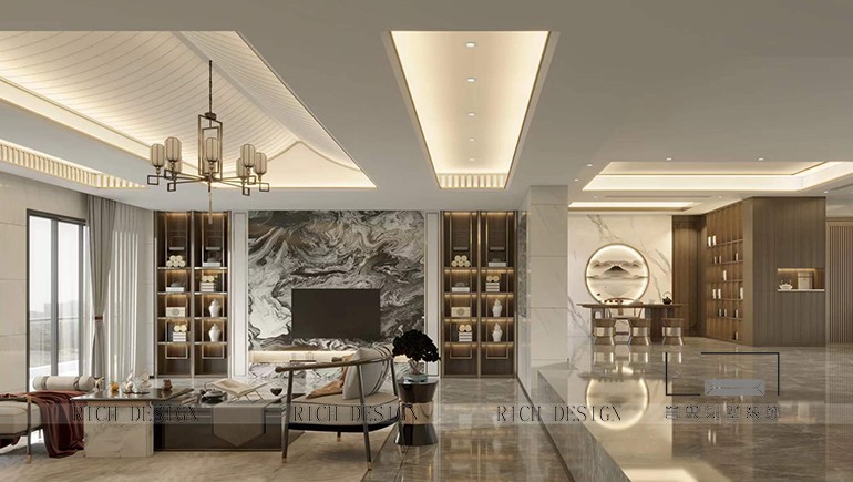 萬(wàn)科清林徑550平新中式風(fēng)格別墅裝修設(shè)計(jì)效果圖