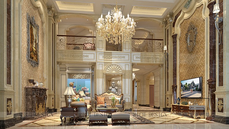 萬科清林徑575平歐式風格別墅裝修設(shè)計效果圖